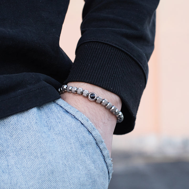 Ananas Bead Color Photo Bracelet