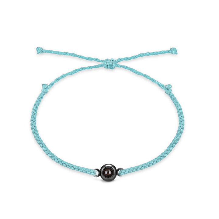 Thin Braided Color Photo Bracelet