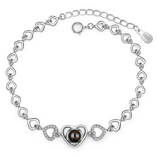 Heart Color Photo Bracelet